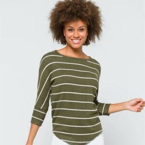 Market &‎ Spruce Corinna Brushed Dolan Knit Top Olive XSP Stitch Fix NWT